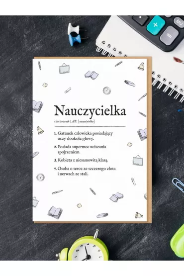 Karnet okoliczno�ciowy Nauczycielka