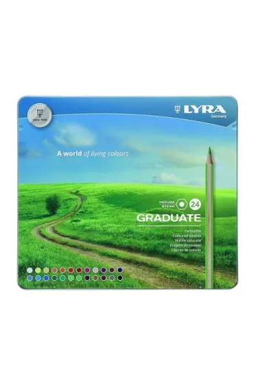 Fila Kredki Graduate metal box 24 kolory