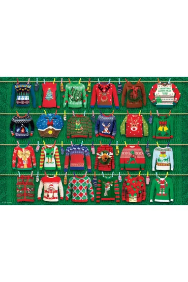 Puzzle 550 el. Ugly Christmas Sweaters - Tin metal box Eurographics