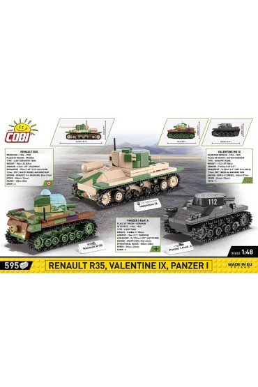 Historical collection wwii HC Renault R35,Valentine IX ..