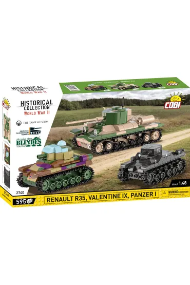 Historical collection wwii HC Renault R35,Valentine IX ..