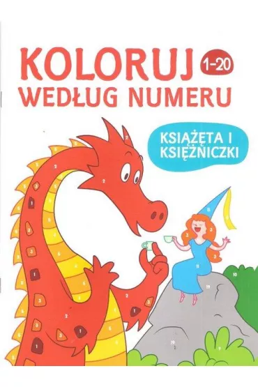 Koloruj wed�ug numeru - Ksi��eta i Ksi�niczki