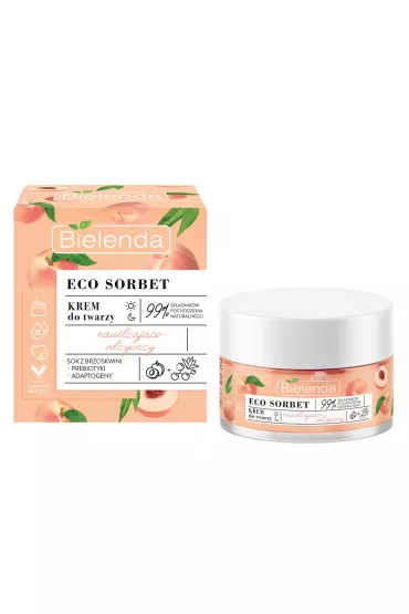 Bielenda Eco Sorbet krem do twarzy Brzoskwinia 50 ml