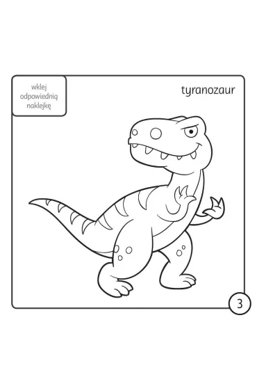 Kolorowanka z kredk� Dinozaury