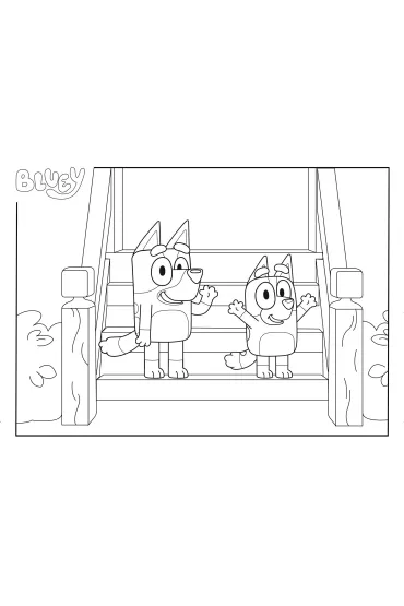 Puzzle dwustronne eko 48 el. Bluey Lisciani