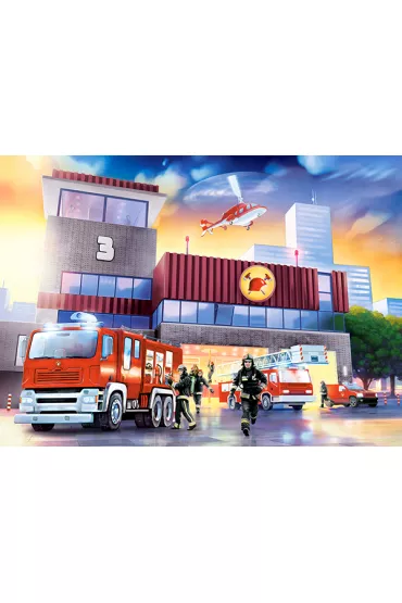 Puzzle 70 el. Fire Station Castorland