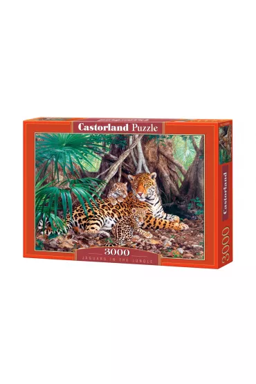 Puzzle 3000 el. Jaguary w d�ungli Castorland