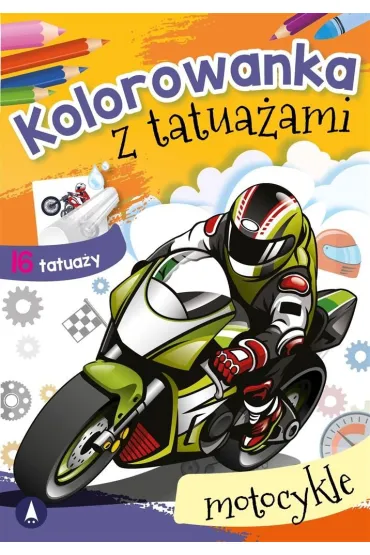 Kolorowanka z tatua�ami. Motocykle