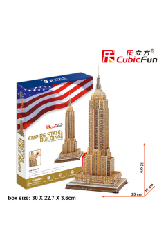Puzzle 3D 55 el. Empire State Building Cubic Fun