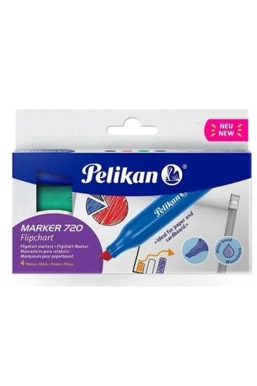 Marker Flipchart 720 4kol. PELIKAN