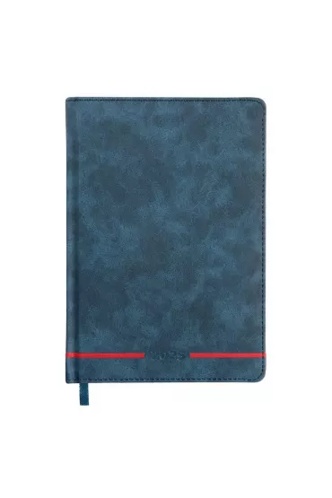 Easy Stationery Kalendarz ksikowy 2025 A5 niebieski EASY