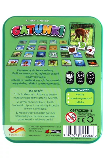 Gatunki FoxGames - Jean-Claude Pellin, Christian Kruchten