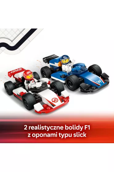 LEGO City F1® Bolidy Williams Racing i Haas F1® 60464