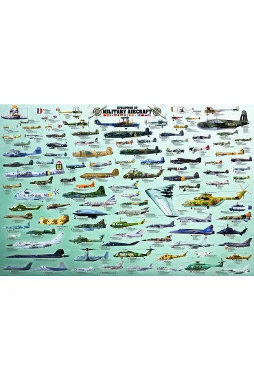 Puzzle 2000 el. Samoloty i helikoptery Eurographics