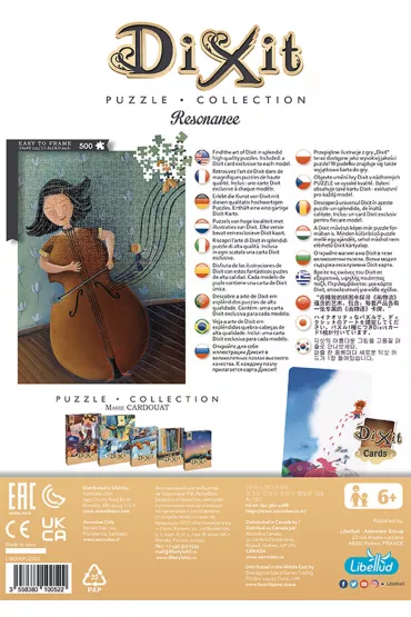 Puzzle 500 el. Dixit: Resonance z unikatow kart do gry Rebel - Marie Cardouat