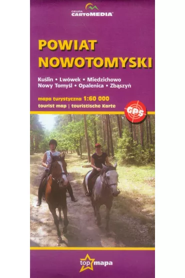 Powiat Nowotomyski mapa turystyczna 1:60 000