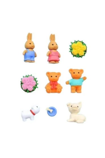 Iwako Gumki do �cierania puzzle Animal Park 9 szt.