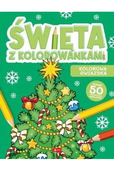 Kolorowa gwiazdka. �wi�ta z kolorowankami