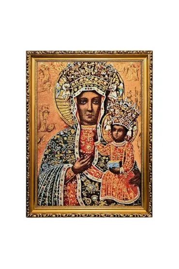 Obraz Haftowany Matka Bo�a Cz�stochowska 42/32cm