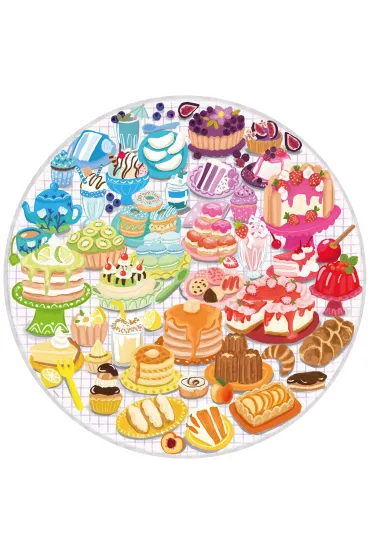 Puzzle okr�g�e 500 el. Circle of Colors. Paleta kolor�w. Desery Ravensburger