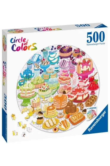 Puzzle okr�g�e 500 el. Circle of Colors. Paleta kolor�w. Desery Ravensburger