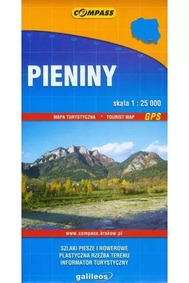 Pieniny Mapa turystyczna 1:25 000