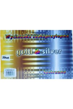 Wycinanka samoprzylepna A4 gold & silver