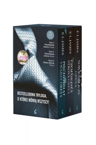 Pakiet. Pi��dziesi�t twarzy Greya. Tom 1-3: Pi��dziesi�t twarzy Greya, Grey, Ciemniejsza strona Greya, Nowe oblicze Greya - E. L. James