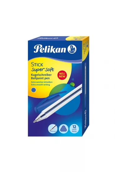 Pelikan D�ugopis Stick Super Soft K86 niebieski 0000804387 12szt/opak
