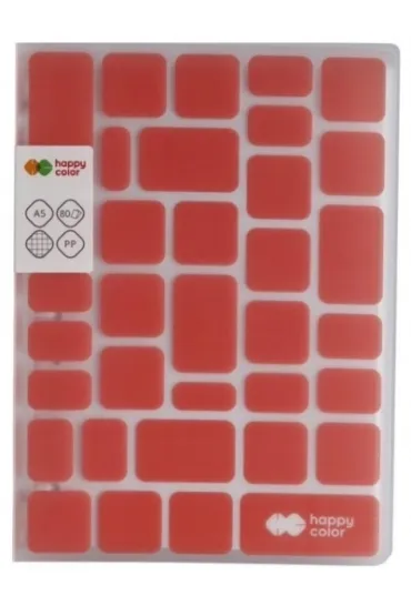 Happy Color Brulion na spirali Trendy, Fresh Coral, A5, 80g, 80 kartek w kratk� kratka 80 kartek