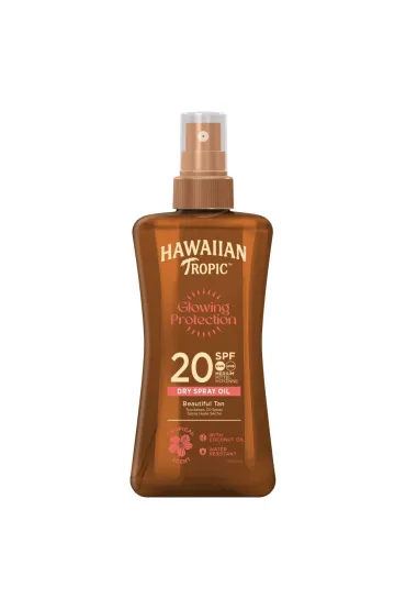 Hawaiian Tropic Glowing Protection olejek ochronny do opalania w sprayu SPF20 200 ml
