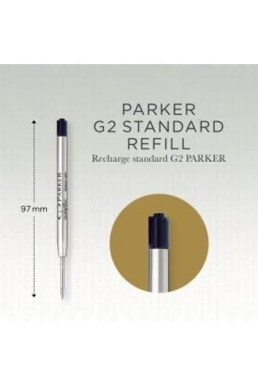 Parker Wk�ad do d�ugopisu metalowy 0,5 mm 1950367 czarny