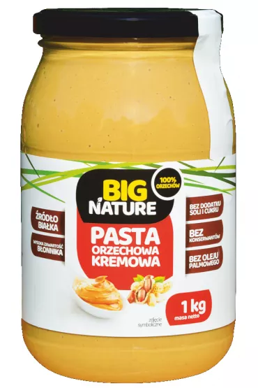 Big Nature Pasta orzechowa kremowa 1 kg