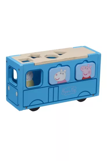 Peppa - Drewniany autobus sorter Tm Toys