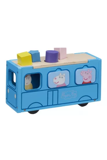 Peppa - Drewniany autobus sorter Tm Toys