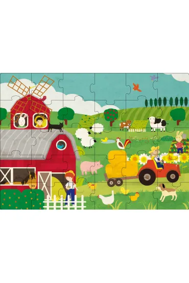 Puzzle Ksi��ka z puzzlami w pude�ku Na wsi Wilga Play
