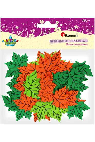 Titanum Dekoracje piankowe li�cie 60 szt.