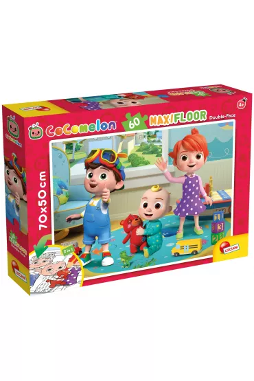 Puzzle dwustronne podogowe 60 el. Cocomelon Lisciani