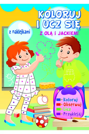 Koloruj i ucz si� z Ol� i Jackiem!