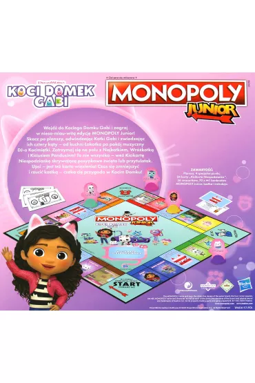 Gra Monopoly Junior Koci Domek Gabi