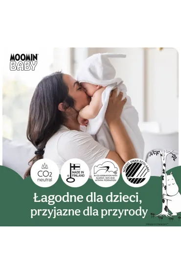 Muumi Baby Moomin Baby, Pieluszki 2 (3-6 kg), Eko 56 szt.