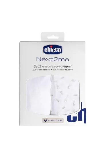 Chicco Prze�cierad�o Next2Me Forever bawe�na cloud 2 szt