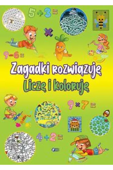 Zagadki rozwi�zuje. Licz� i koloruj�