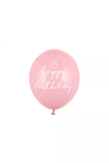 PartyDeco Balony Happy birthday Baby 30cm