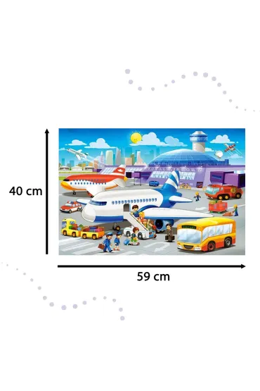 Puzzle 40 el. Dzie� na lotnisku Castorland