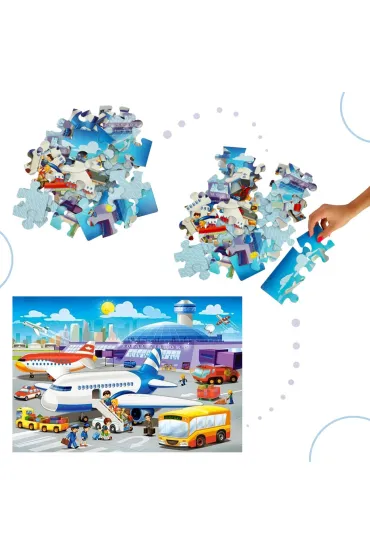 Puzzle 40 el. Dzie� na lotnisku Castorland