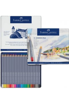 Faber-Castell Kredki akwarelowe Goldfaber 24 kolorw