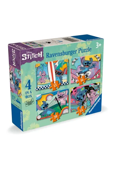 Puzzle dla dzieci 4w1 - Disney Stitch new (12+16+20+24 el.) Ravensburger