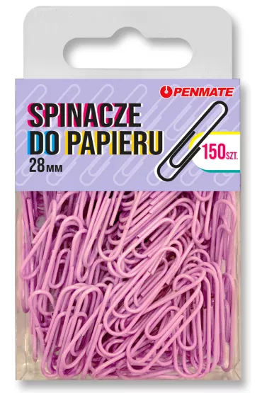 Penmate Spinacze do papieru fioletowe 28 mm