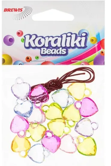 Brewis Koraliki do nawlekania serca 15g